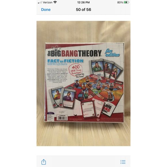 The Big Bang Theory Fan Edition Fact or Fiction Trivia Game Board Game Brand New - Picture 2 of 2